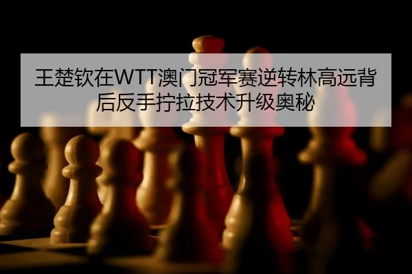 王楚钦在WTT澳门冠军赛逆转林高远背后反手拧拉技术升级奥秘